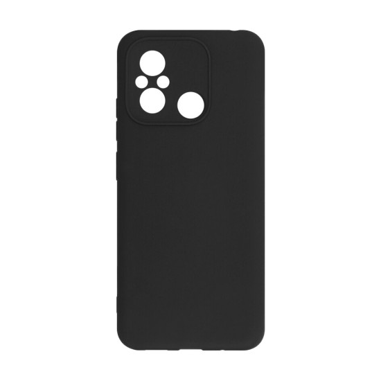 Capa de Silicone com Moldura de Câmera para Xiaomi Redmi 12c Preto